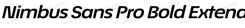 Nimbus Sans Pro Bold Extended字体转换